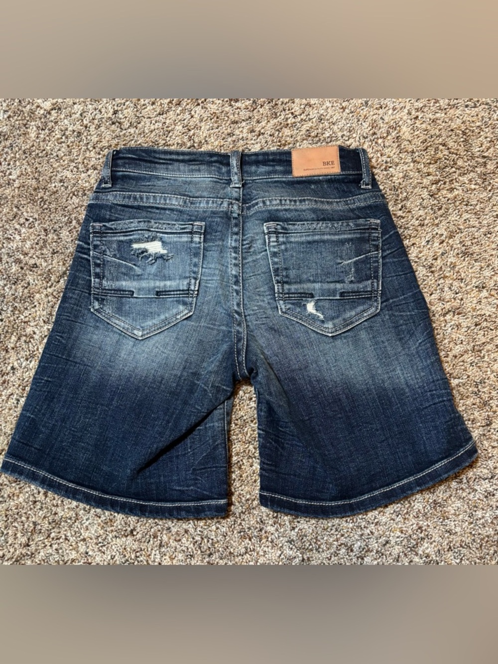222. BKE Dark Blue Payton Denim Shorts, Size 23 - Picture 6 of 7